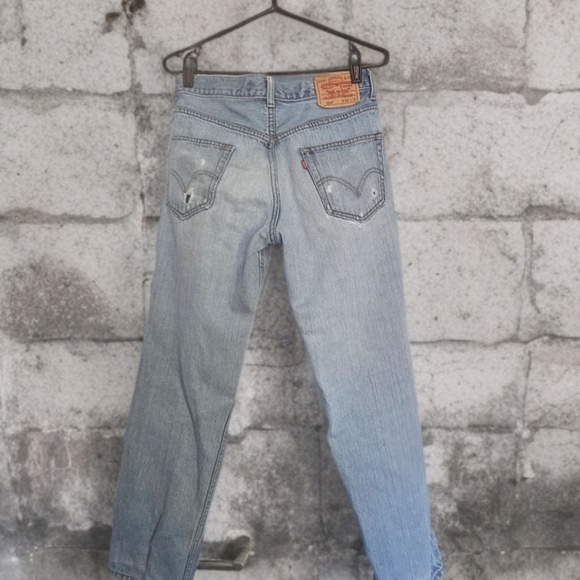 Levi 550 Vintage Relaxed Jeans Classic Denim - Picture 2 of 6